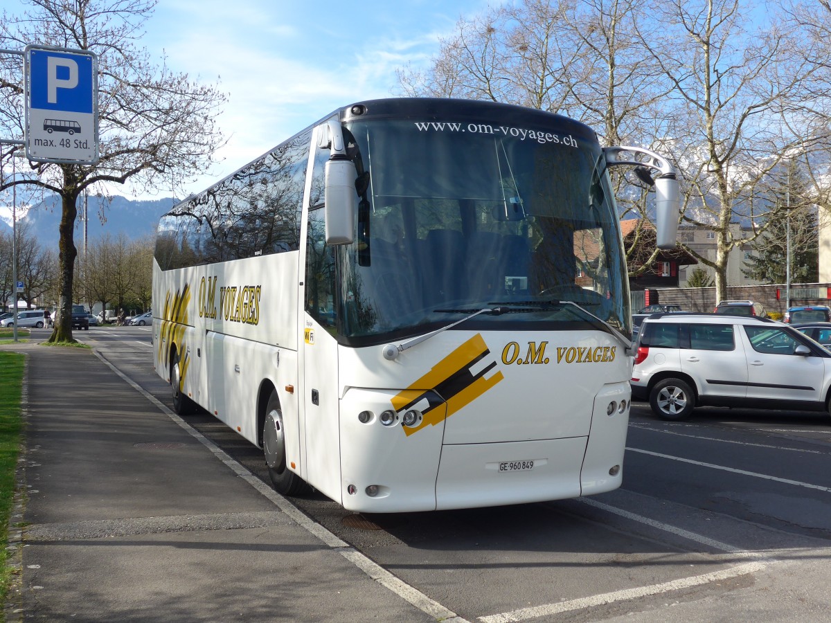 (159'907) - O.M. Voyages, Ch�telaine - GE 960'849 - Bova am 12. April 2015 in Thun, Lachen 