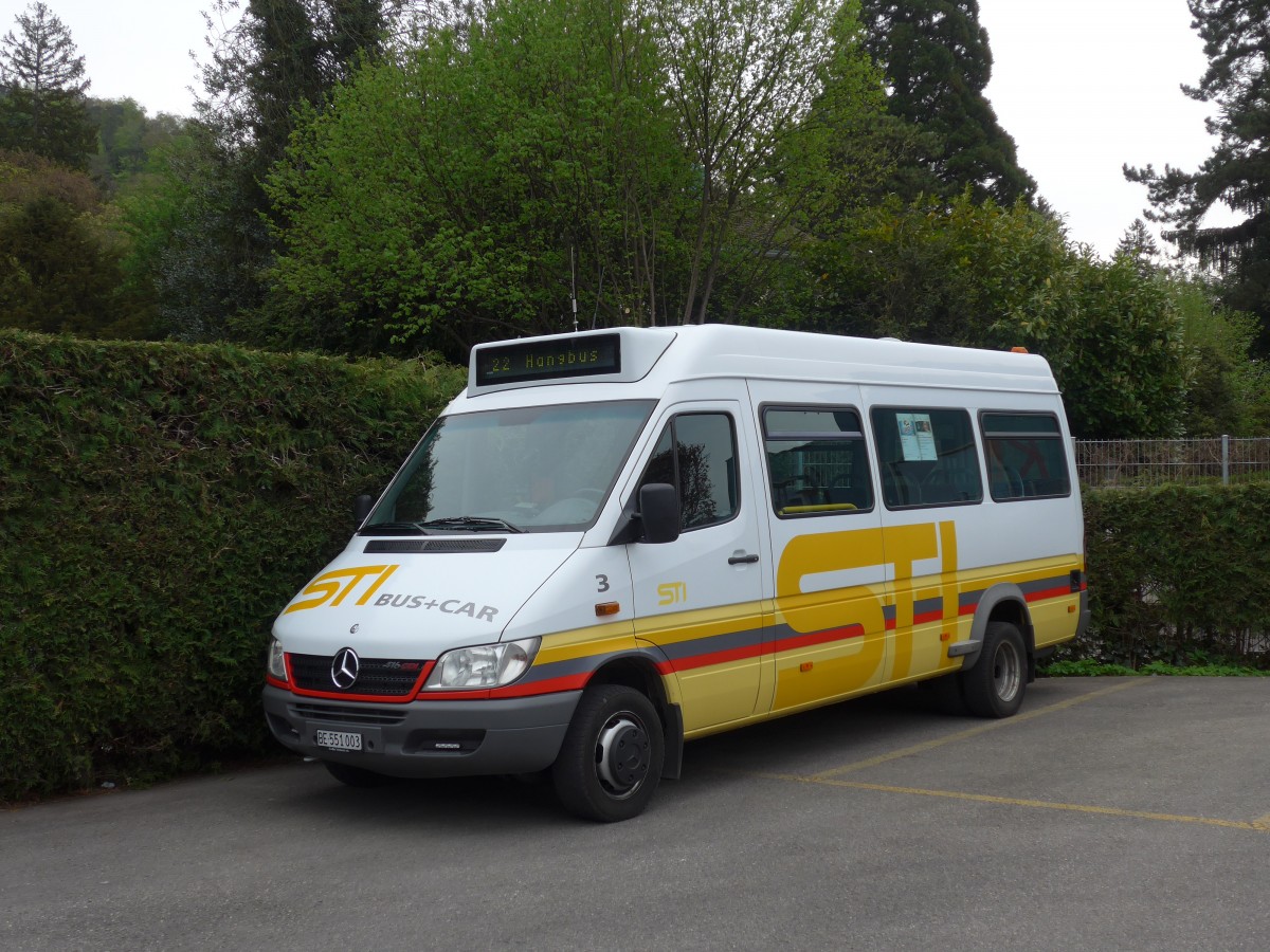 (159'952) - STI Thun - Nr. 3/BE 551'003 - Mercedes am 25. April 2015 bei der Schiffl�ndte Thun