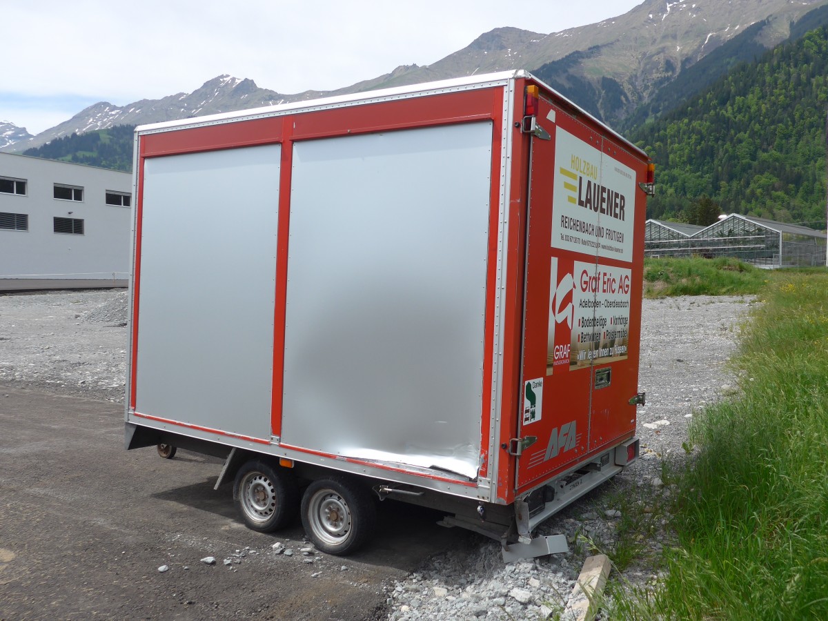 (160'489) - AFA Adelboden - Nr. 63 - Zbinden Gep�ckanh�nger am 14. Mai 2015 in Frutigen, Garage