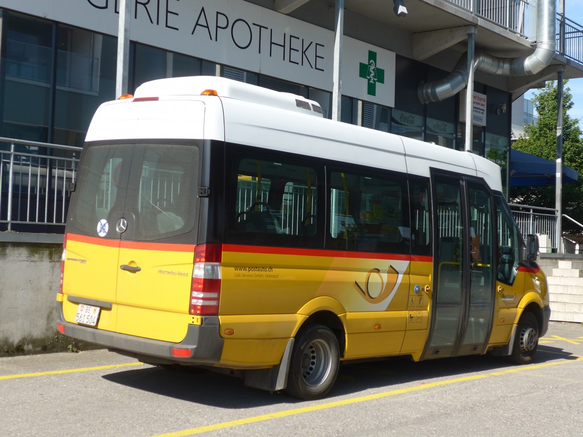 (161'246) - L�di, Uetendorf - BE 561'504 - Mercedes am 28. Mai 2015 beim Bahnhof Uetendorf
