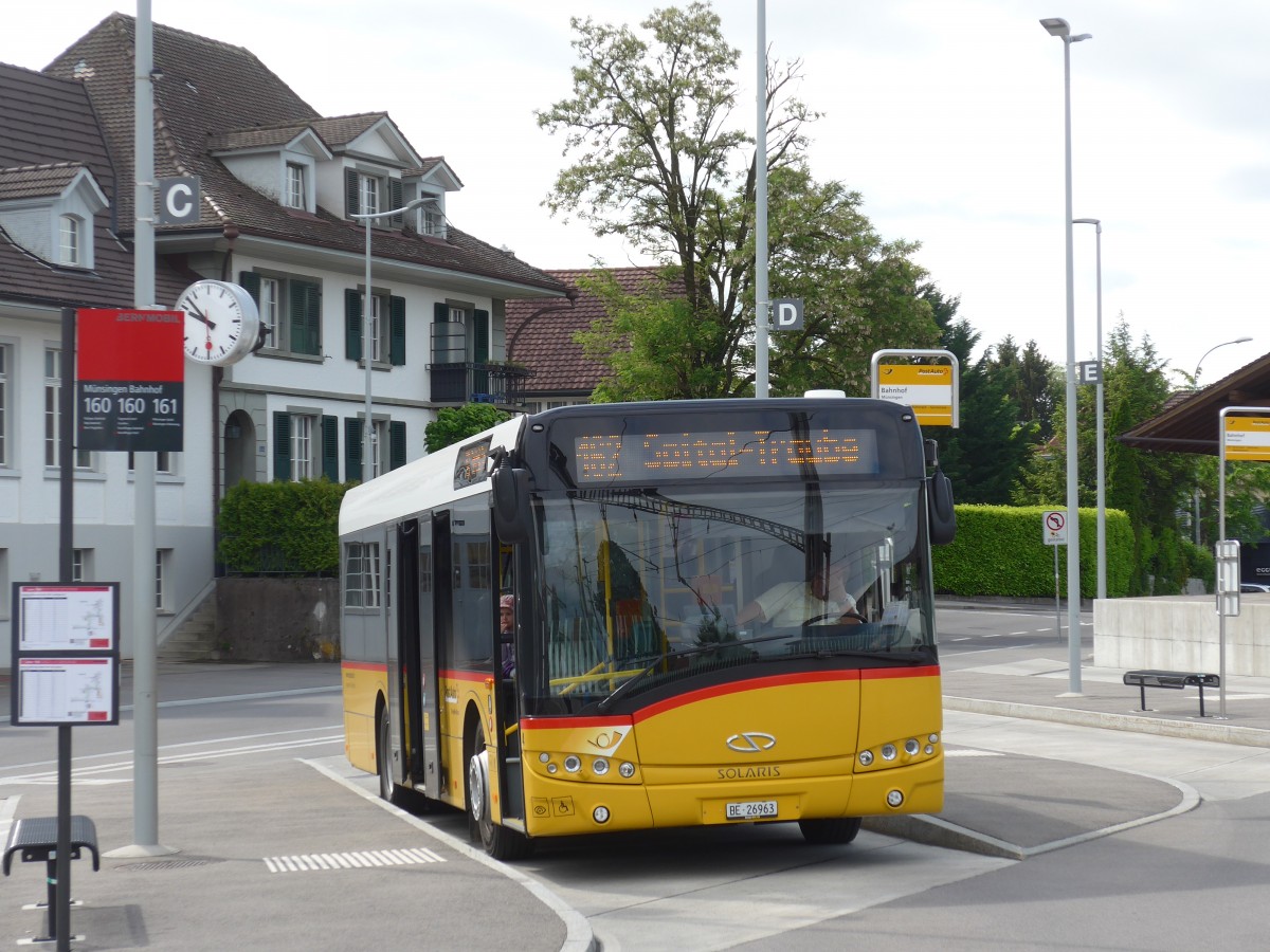 (161'439) - Lengacher, Wichtrach - Nr. 4/BE 26'963 - Solaris am 30. Mai 2015 beim Bahnhof M�nsingen
