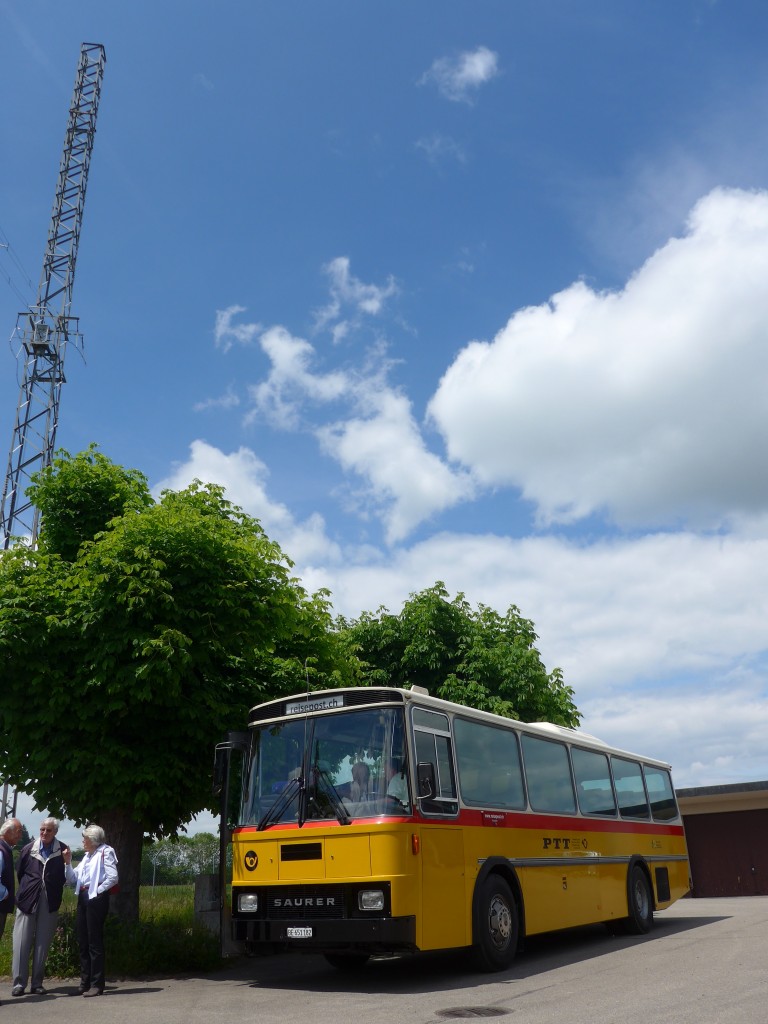 (161'486) - Bernair, M�nsingen - BE 651'182 - Saurer/T�scher (ex Schebath, Lauerz; ex Albin, F�llanden; ex Heim, Flums) am 30. Mai 2015 in Mamishaus, Depot MfK
