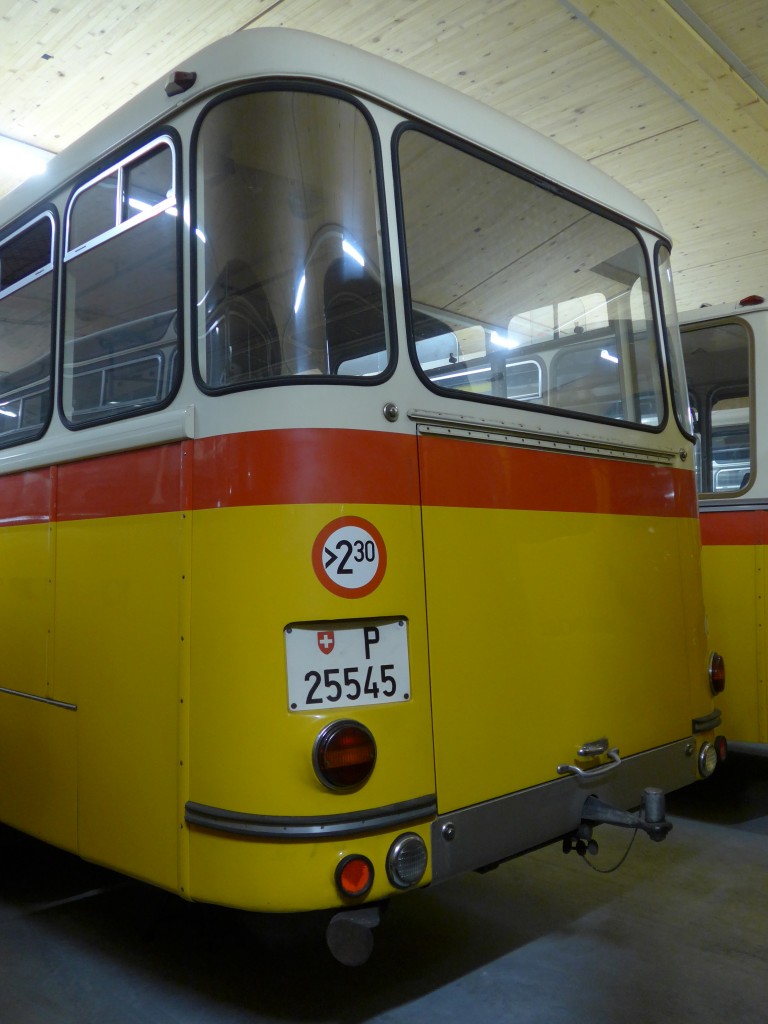 (161'516) - PTT-Regie - P 25'545 - Saurer/T�scher am 30. Mai 2015 in Mamishaus, Depot MfK (Teilaufnahme)