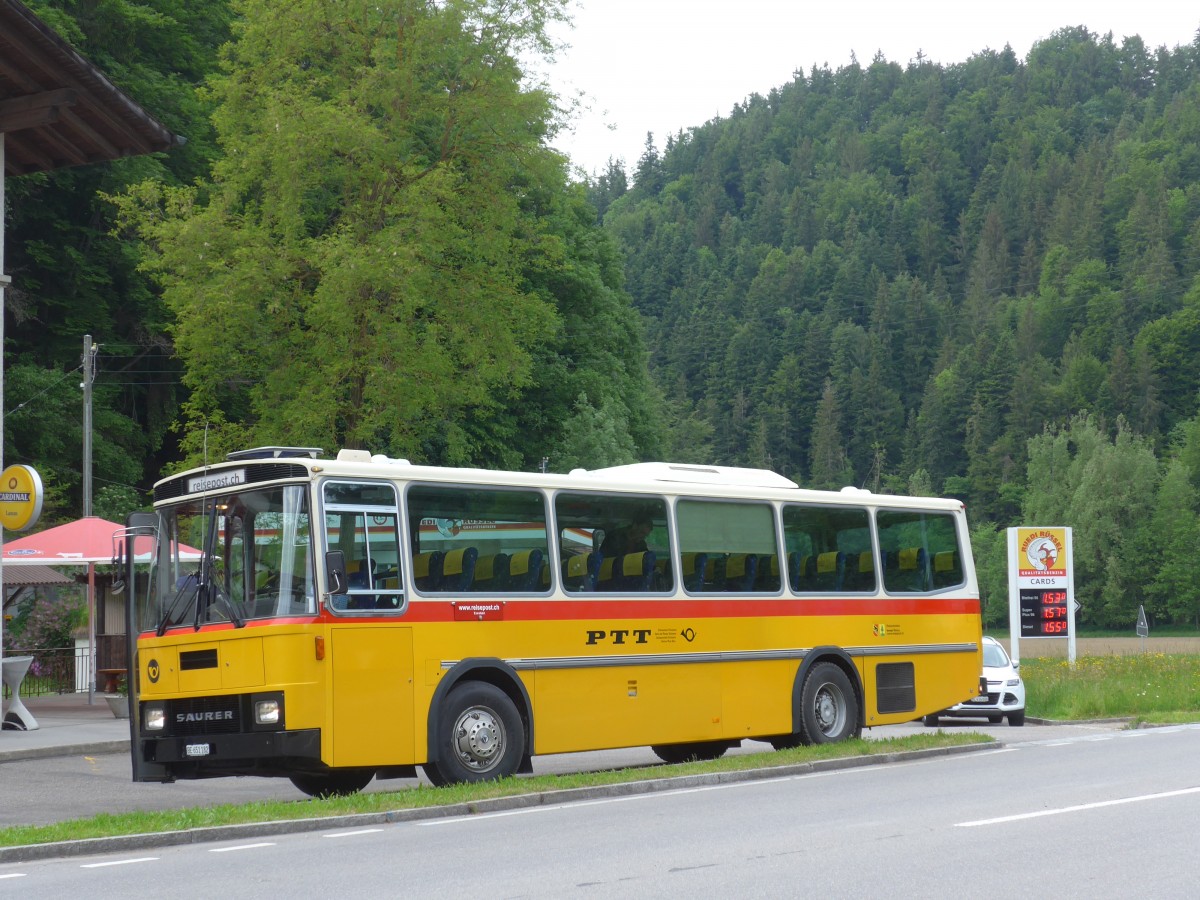 (161'569) - Bernair, M�nsingen - BE 651'182 - Saurer/T�scher (ex Schebath, Lauerz; ex Albin, F�llanden; ex Heim, Flums) am 30. Mai 2015 in Wislisau, Wirtschaft