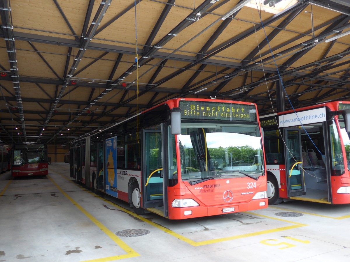 (161'665) - SW Winterthur - Nr. 324/ZH 687'324 - Mercedes am 31. Mai 2015 in Winterthur, Depot Gr�zefeld