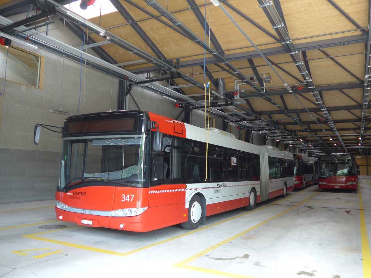 (161'666) - SW Winterthur - Nr. 347/ZH 766'347 - Solaris am 31. Mai 2015 in Winterthur, Depot Gr�zefeld
