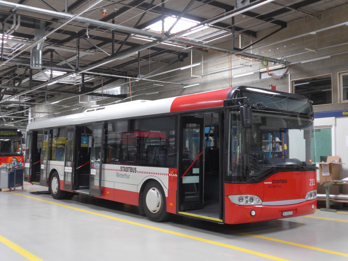 (161'679) - SW Winterthur - Nr. 211/ZH 730'211 - Solaris am 31. Mai 2015 in Winterthur, Depot Gr�zefeld
