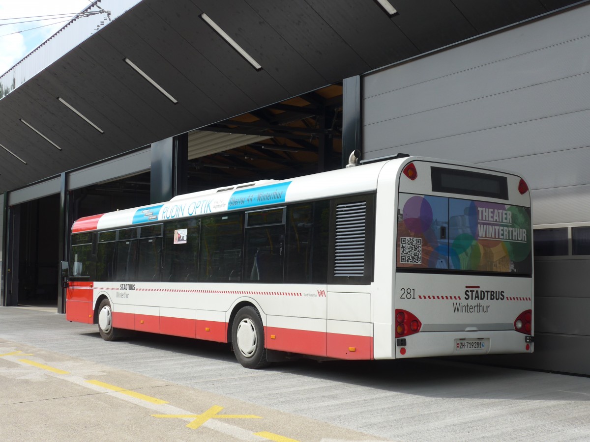 (161'682) - SW Winterthur - Nr. 281/ZH 719'281 - Solaris am 31. Mai 2015 in Winterthur, Depot Gr�zefeld