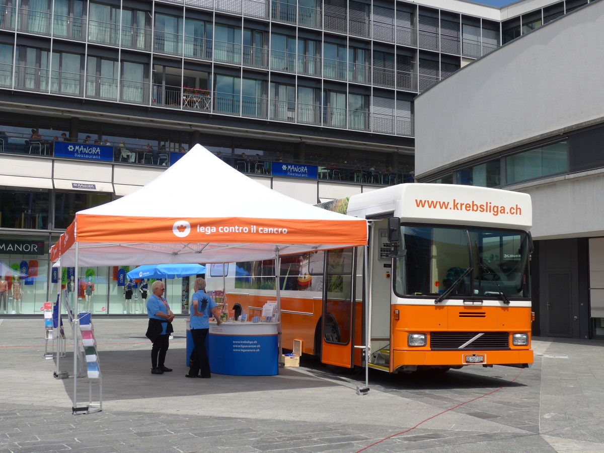 (162'028) - Krebsliga, Bern - BE 567'103 - Volvo/Hess (ex Ligue tuberculose, Neuch�tel) am 11. Juni 2015 in Thun, Aarefeldplatz