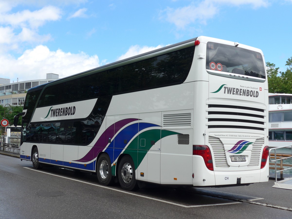 (162'473) - Twerenbold, Baden - Nr. 50/AG 7976 - Setra am 23. Juni 2015 bei der Schiffl�ndte Thun
