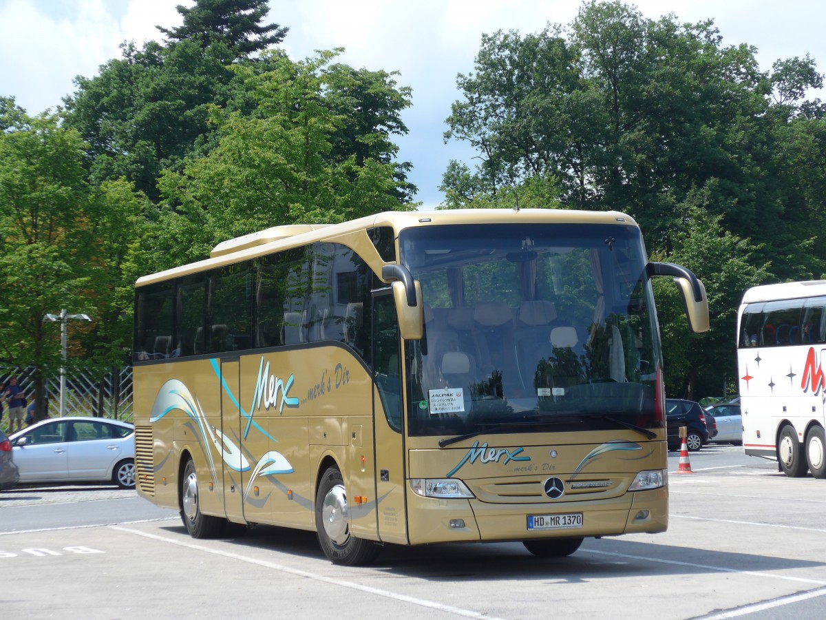 (162'696) - Merx, St. Leon-Rot - HD-MR 1370 - Mercedes am 27. Juni 2015 in Weibersbrunn, Rastst�tte im Spessart