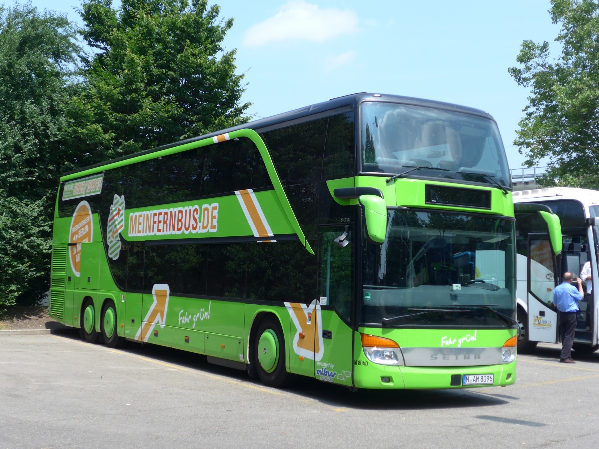 (162'936) - Aus Deutschland: Albus, M�nchen - Nr. M8040/M-AM 8096 - Setra am 6. Juli 2015 in Z�rich, Sihlquai