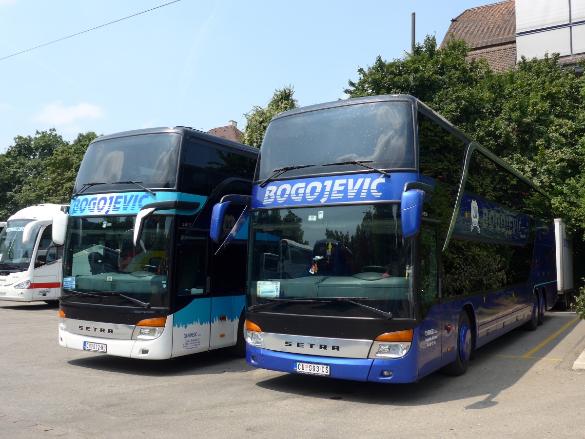 (162'941) - Aus Serbien: Bogojevic, Cuprija - CU 003-CS - Setra am 6. Juli 2015 in Z�rich, Sihlquai