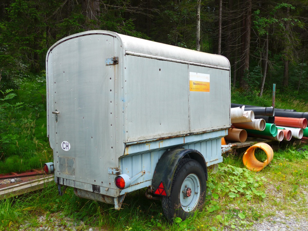(163'163) - Pieren, Adelboden - Nr. 5 - Aebi Gep�ckanh�nger (ex AFA Adelboden Nr. 5) am 26. Juli 2015 in Adelboden, Margeli