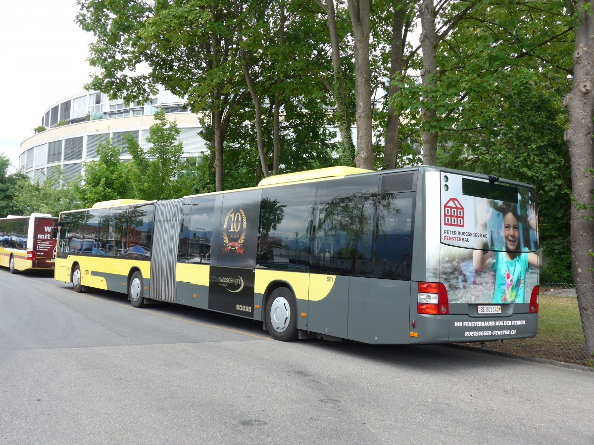 (163'177) - STI Thun - Nr. 140/BE 801'140 - MAN am 28. Juli 2015 bei der Schiffl�ndte Thun