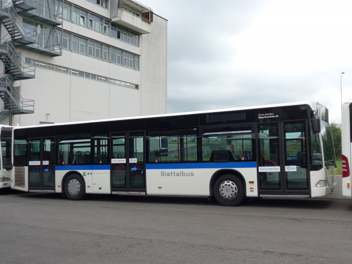 (163'403) - Maag, Kloten - Nr. 48/ZH 461'148 - Mercedes (ex VBZ Z�rich Nr. 292; ex VZO Gr�ningen Nr. 5) am 15. August 2015 in Bassersdorf, Buszentrum Glattal