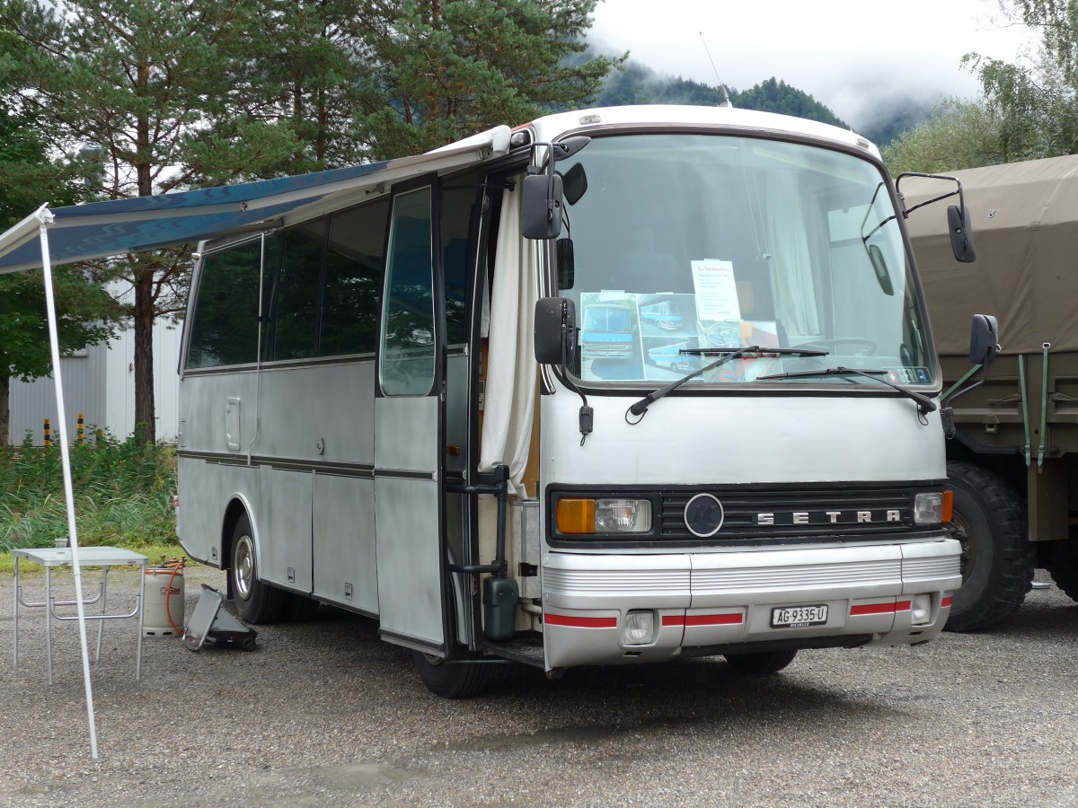 (163'530) - Aus der Schweiz: Leutwyler, D�rren�sch - AG 9335 U - Setra (ex Zihlmann, Z�rich) am 16. August 2015 in Schaan, Wohnbustreffen