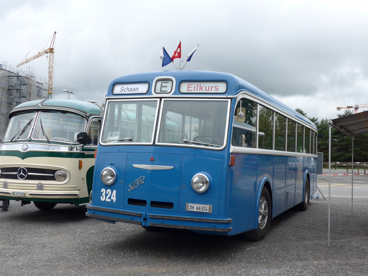 (163'544) - Aus der Schweiz: VBZ Z�rich (TMZ) - Nr. 324/ZH 66'324 - FBW/T�scher (ex Privat; ex VBZ Z�rich Nr. 324) am 16. August 2015 in Schaan, Wohnbustreffen