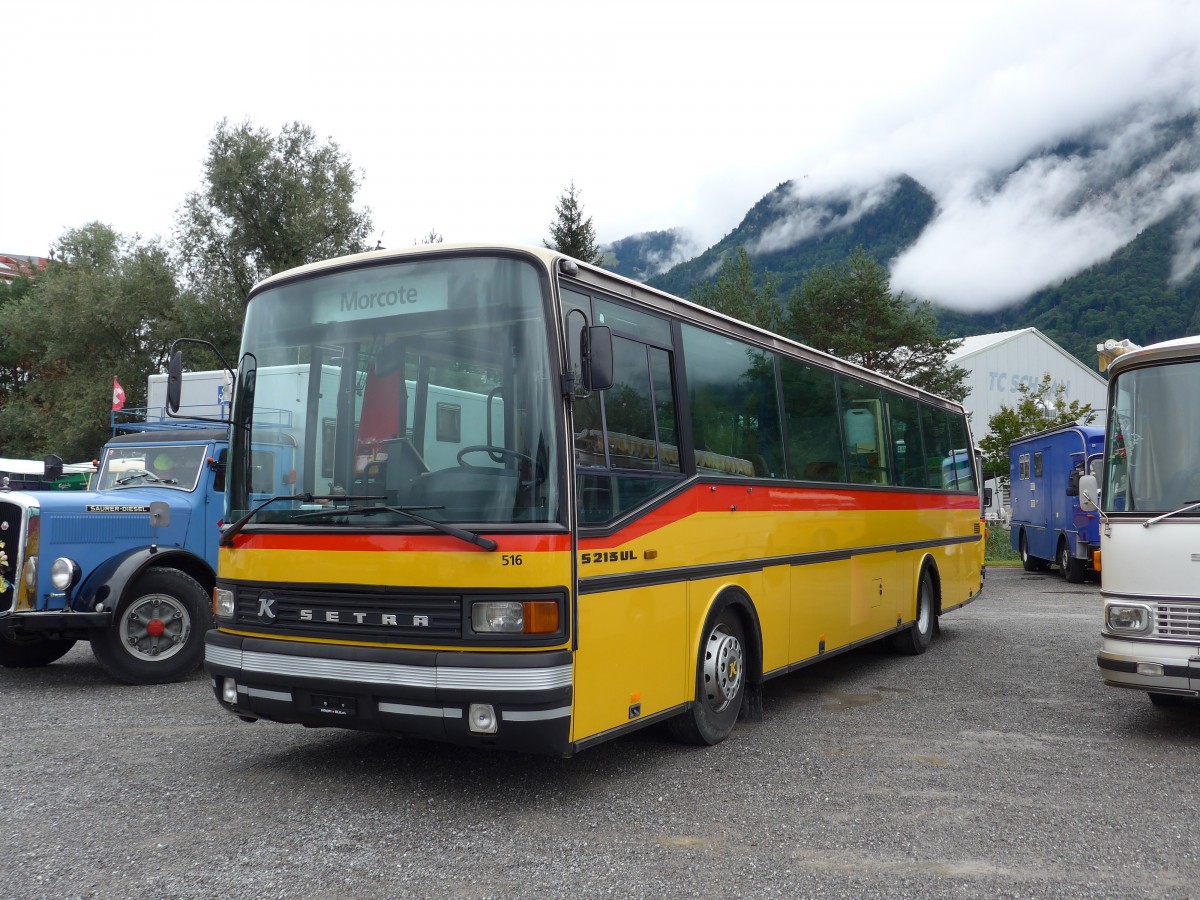 (163'550) - Aus der Schweiz: V�geli, Hettenschwil - Nr. 516 - Setra (ex Rosy Viaggi, Stabio; ex AutoPostale Ticino Nr. 516; ex P 25'069) am 16. August 2015 in Schaan, Wohnbustreffen