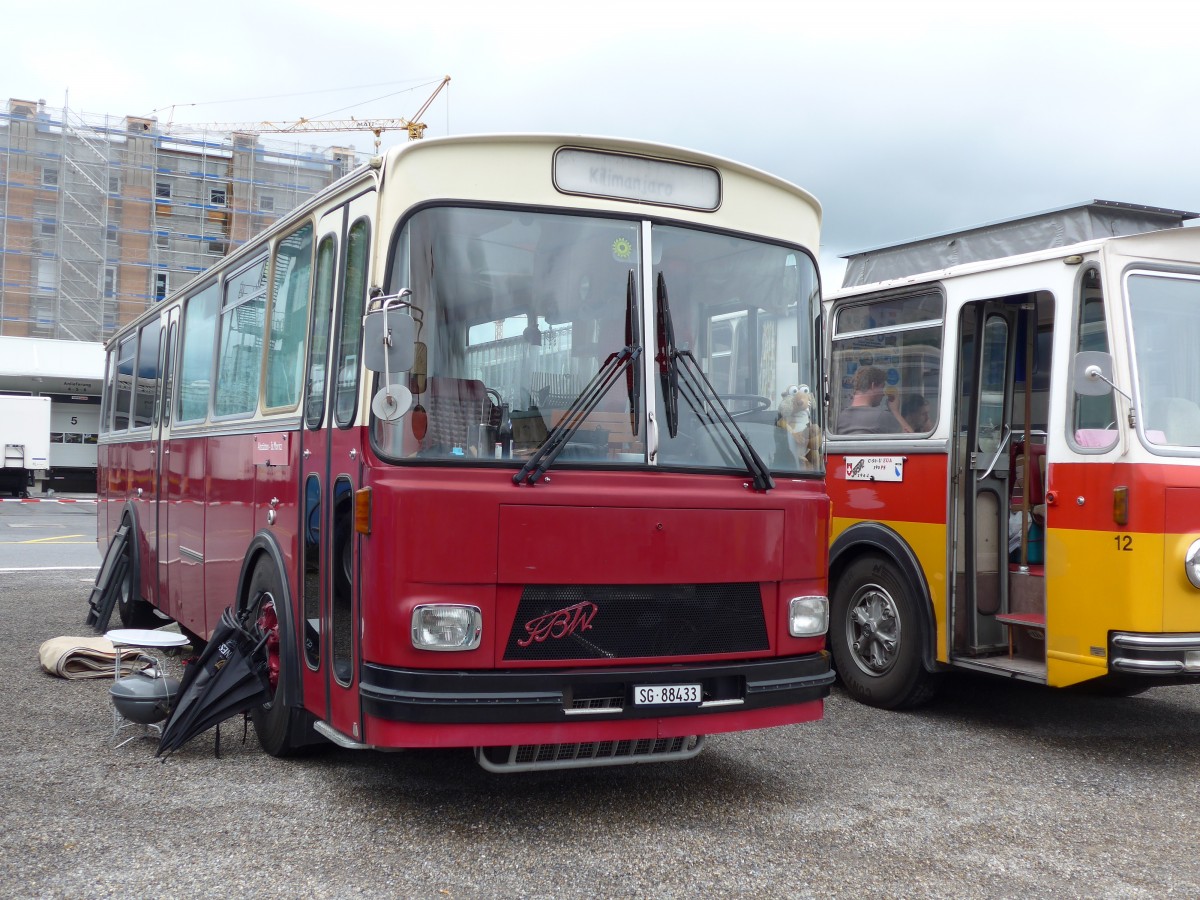 (163'570) - Aus der Schweiz: Liebi, Montlingen - SG 88'433 - FBW/T�scher (ex Wespe, Altst�tten; ex P 24'804) am 16. August 2015 in Schaan, Wohnbustreffen