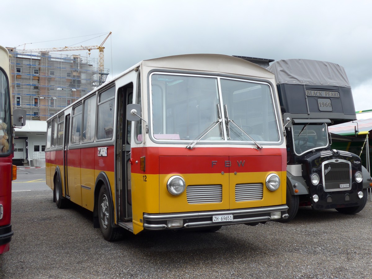 (163'571) - Aus der Schweiz: Tr�b, Oberrieden - Nr. 12/ZH 69'651 - FBW/R&J (ex Ryffel, Uster Nr. 12) am 16. August 2015 in Schaan, Wohnbustreffen