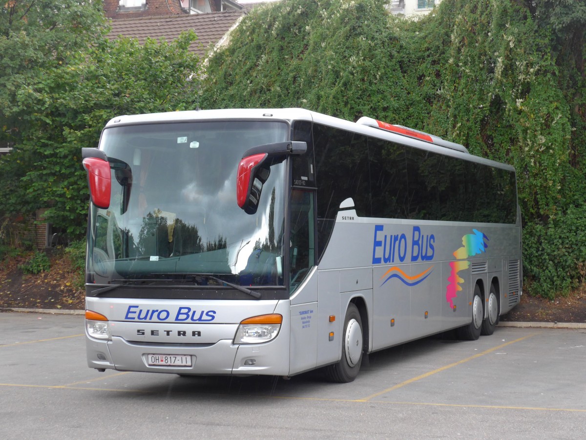 (163'611) - Aus Mazedonien: Euro Bus, Struga - OH 817-II - Setra am 16. August 2015 in Z�rich, Sihlquai
