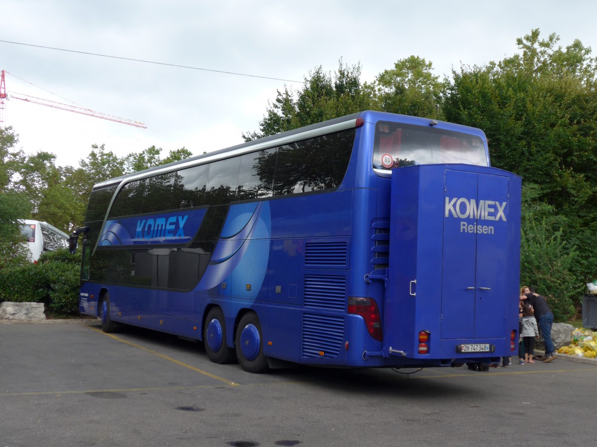 (163'613) - Komex Reisen, Winterthur - ZH 747'348 - Setra am 16. August 2015 in Z�rich, Sihlquai