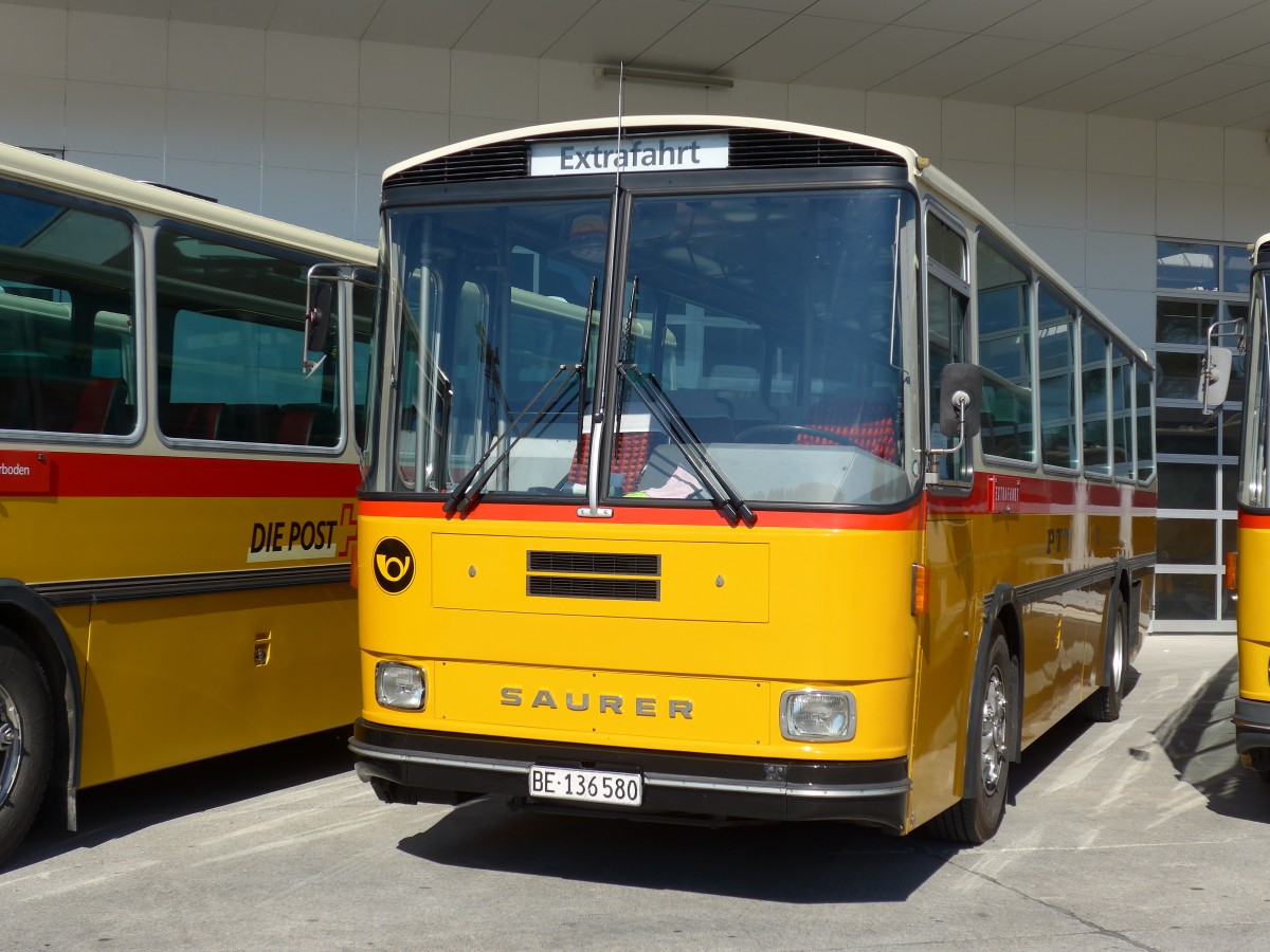 (163'889) - Schumacher, Liebefeld - BE 136'580 - Saurer/T�scher (ex Zimmermann, Niederwangen; ex P 24'289) am 29. August 2015 in Oberkirch, CAMPUS Sursee