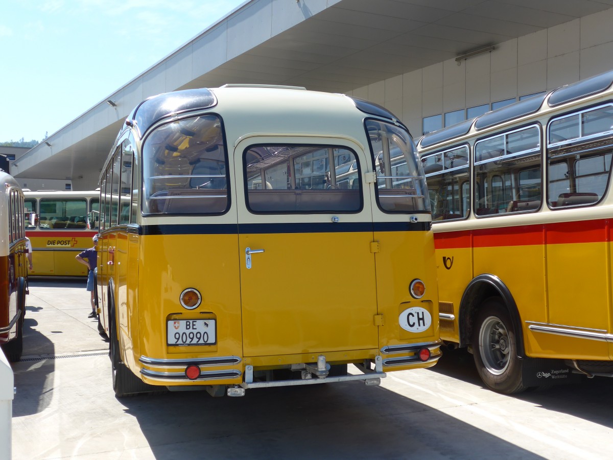 (164'136) - Ritter, Sch�pbach - BE 90'990 - Saurer/Gangloff (ex Linder, Einigen; ex P 23'146; ex P 2215) am 29. August 2015 in Oberkirch, CAMPUS Sursee