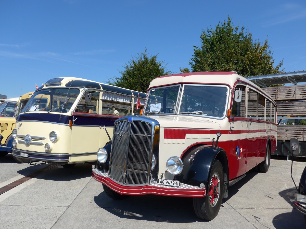 (164'154) - Knecht, Windisch - AG 9479 U - Saurer/T�scher (ex Schweizer Armee; ex P 23'073) am 29. August 2015 in Oberkirch, CAMPUS Sursee
