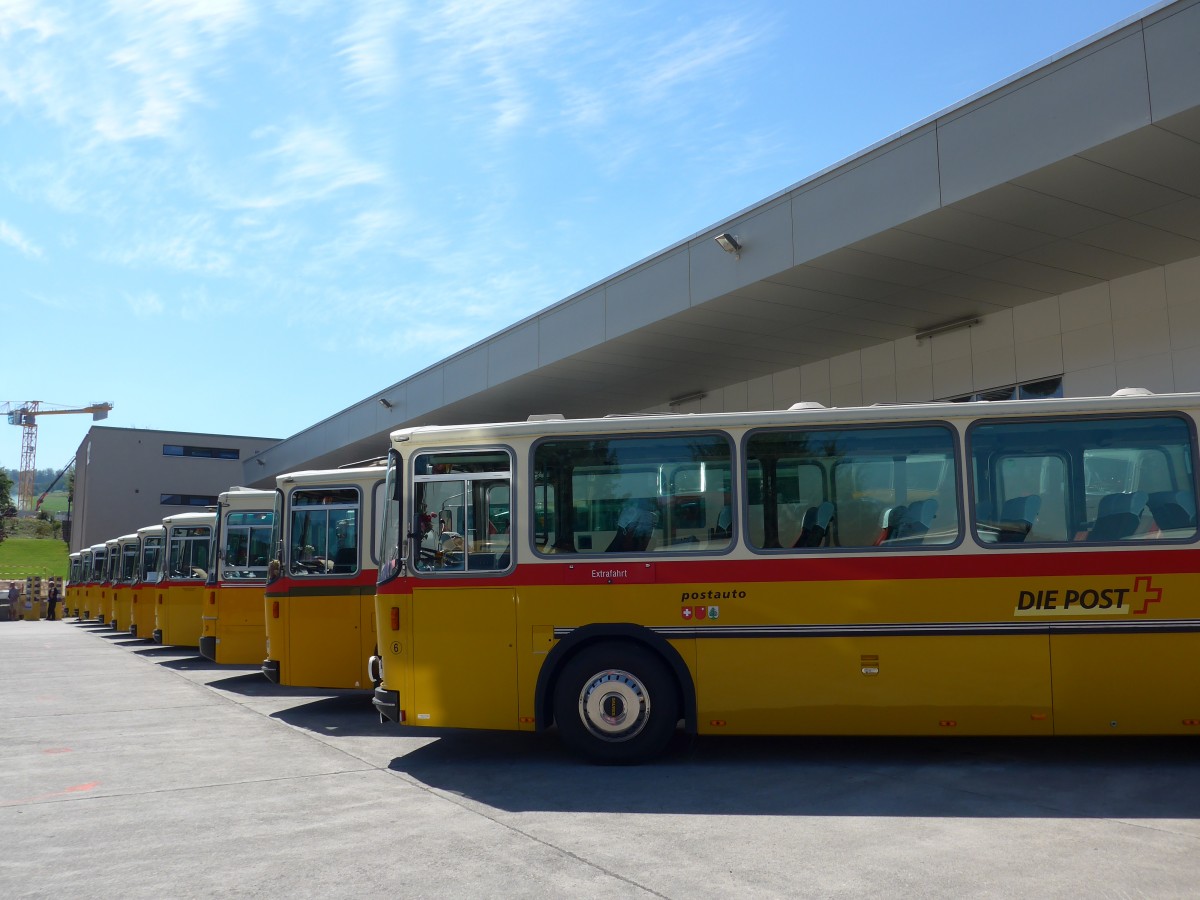 (164'155) - F�ssler, Unteriberg - Nr. 6/SZ 5232 - Saurer/R&J (ex Sch�rch, Gutenburg Nr. 6; ex P 24'358) am 29. August 2015 in Oberkirch, CAMPUS Sursee (Teilaufnahme)