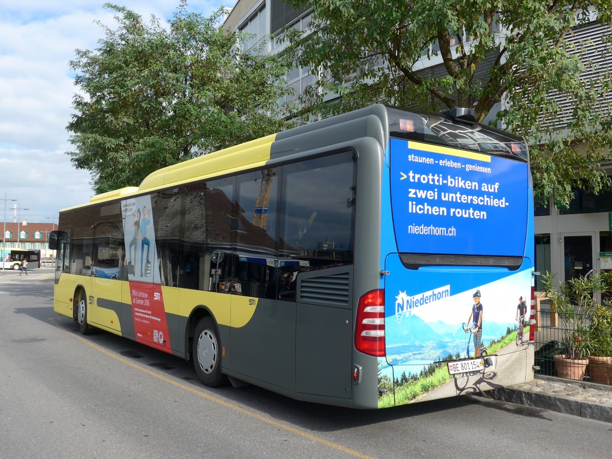 (164'386) - STI Thun - Nr. 154/BE 801'154 - Mercedes am 6. September 2015 bei der Schiffl�ndte Thun