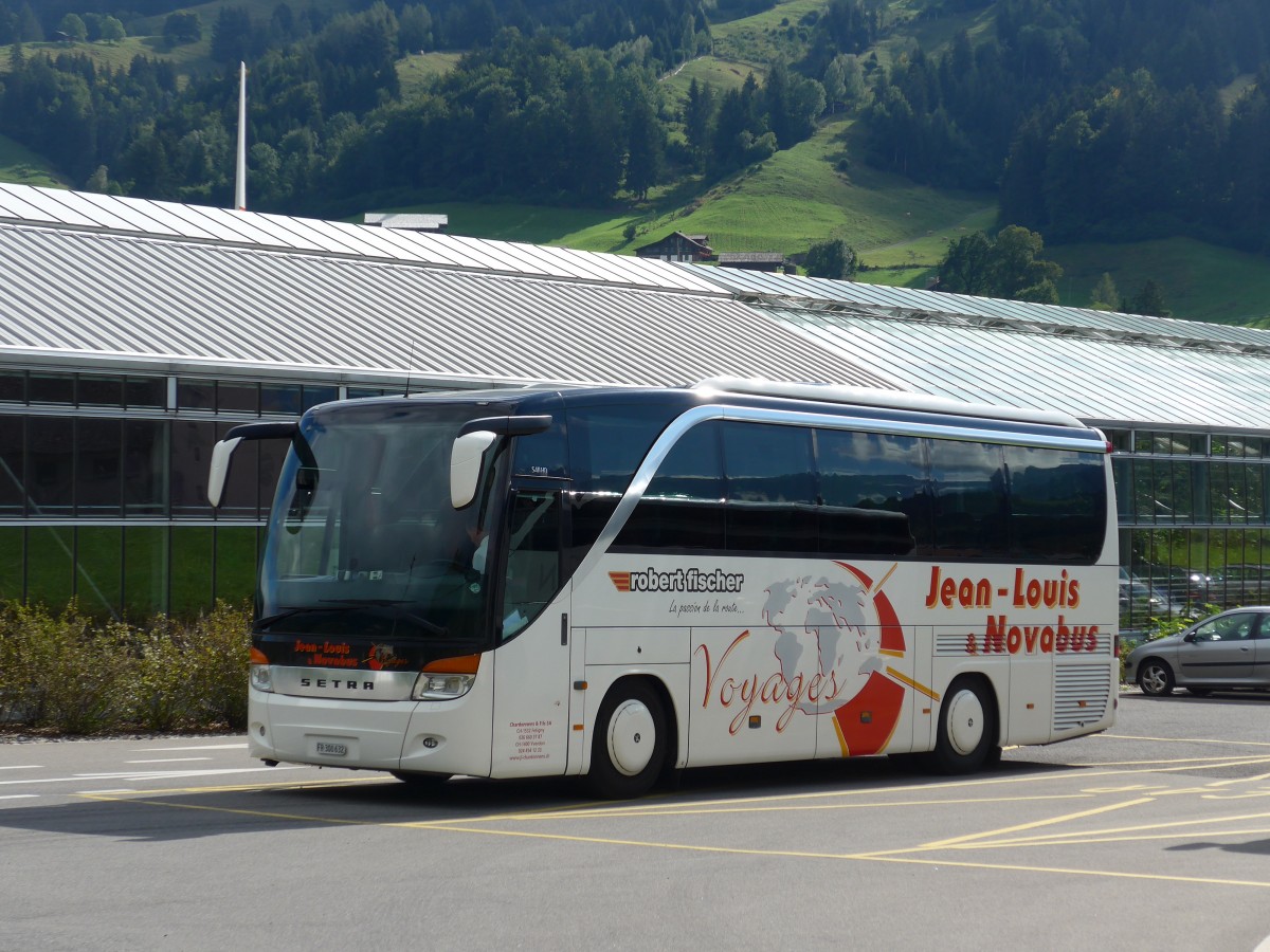 (164'395) - Chardonnens, F�tigny - FR 300'632 - Setra am 6. September 2015 in Frutigen, Tropenhaus