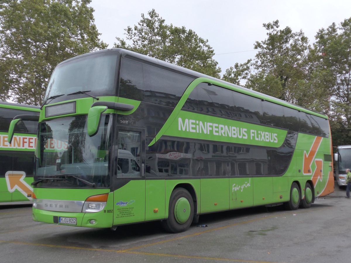 (164'940) - Aus Deutschland: Albus, M�nchen - Nr. M8052/M-EU 8052 - Setra am 17. September 2015 in Z�rich, Sihlquai