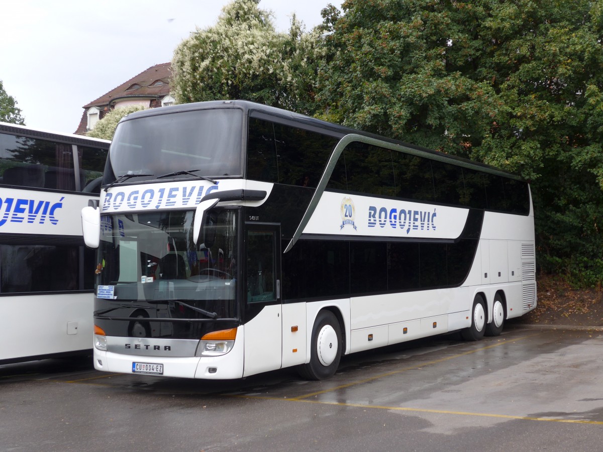 (164'947) - Aus Serbien: Bogojevic, Cuprija - CU 004-EZ - Setra am 17. September 2015 in Z�rich, Sihlquai