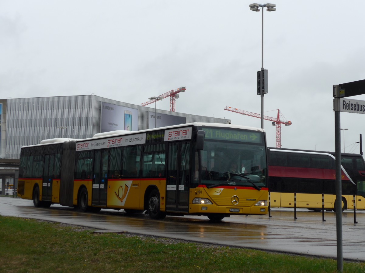 (165'018) - PostAuto Z�rich - Nr. 190/ZH 780'779 - Mercedes (ex Nr. 28) am 17. September 2015 in Z�rich, Flughafen