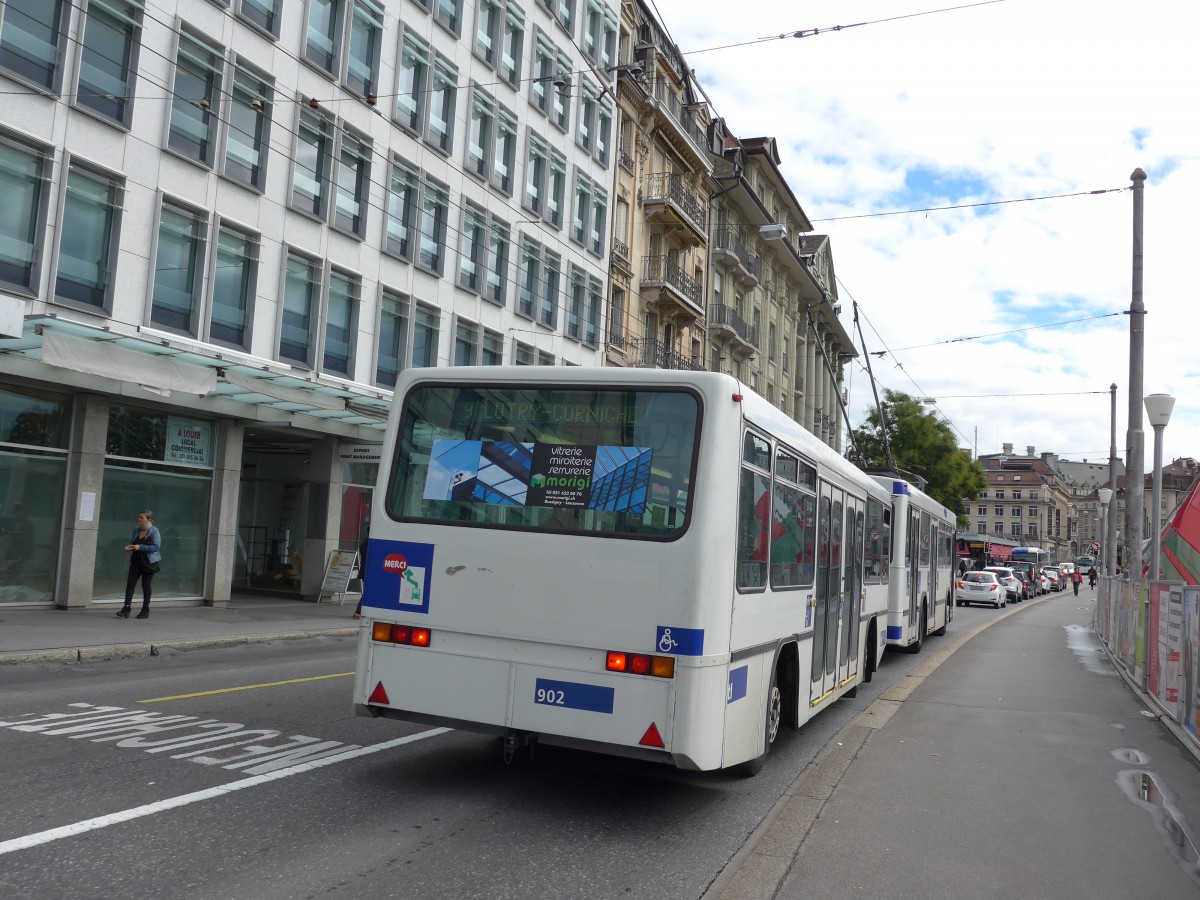 (165'162) - TL Lausanne - Nr. 902 - Lanz+Marti/Hess Personenanh�nger am 18. September 2015 in Lausanne, Bel-Air