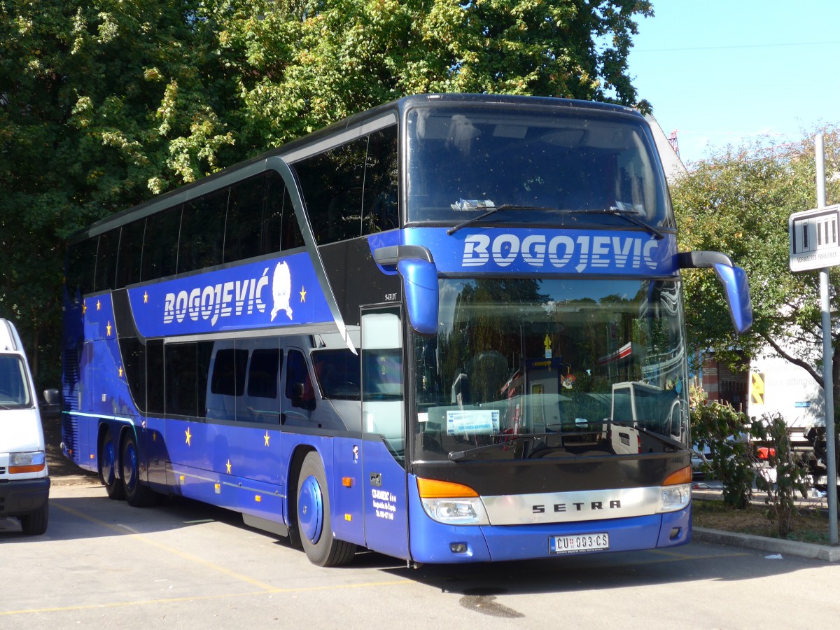 (165'446) - Aus Serbien: Bogojevic, Cuprija - CU 003-CS - Setra am 19. September 2015 in Z�rich, Sihlquai