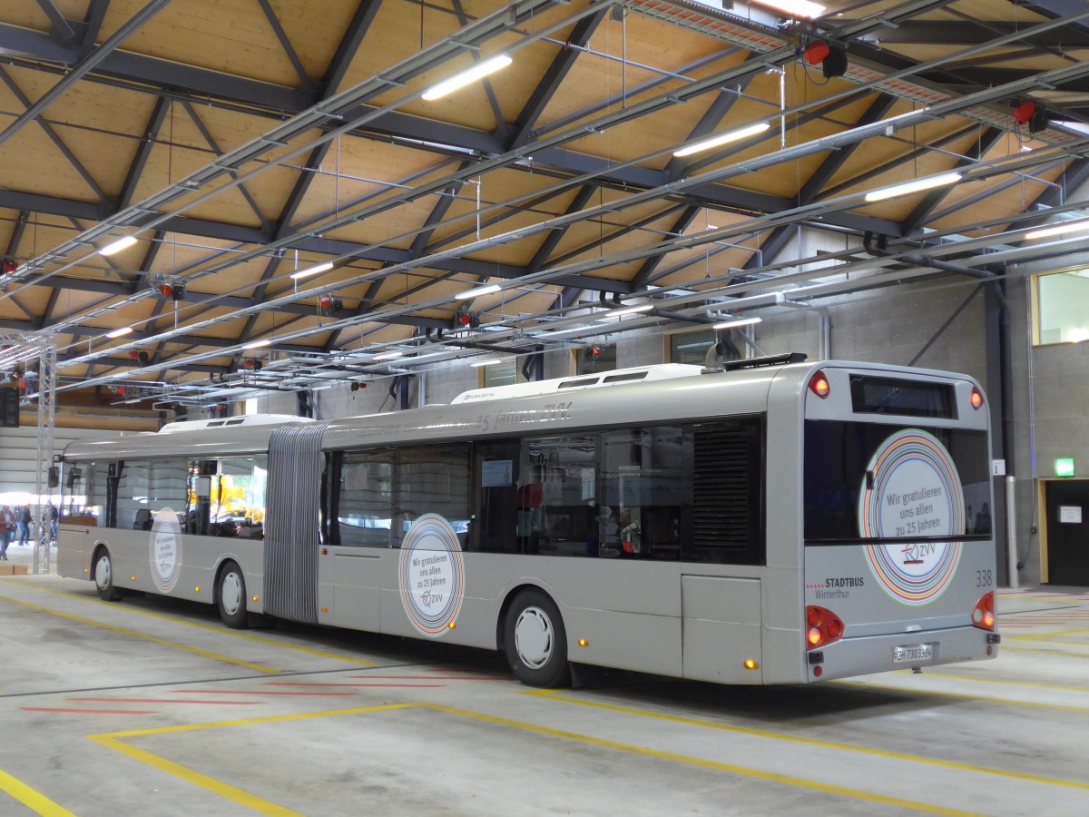 (165'837) - SW Winterthur - Nr. 338/ZH 730'338 - Solaris am 26. September 2015 in Winterthur, Depot Gr�zefeld