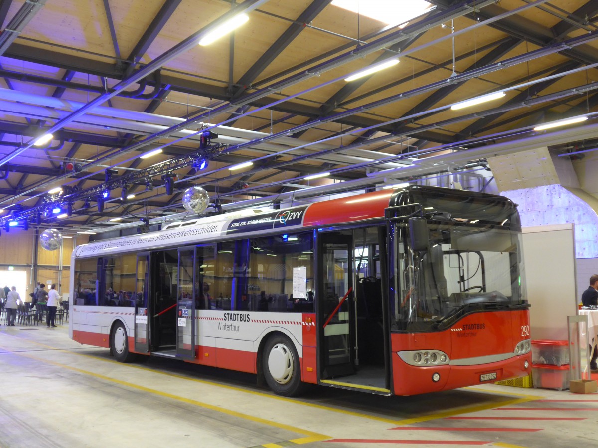 (165'840) - SW Winterthur - Nr. 292/ZH 730'292 - Solaris am 26. September 2015 in Winterthur, Depot Gr�zefeld
