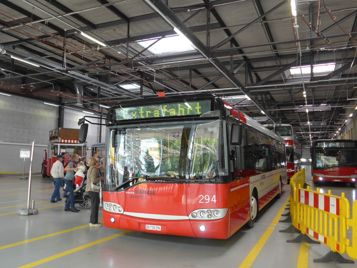 (165'841) - SW Winterthur - Nr. 294/ZH 730'294 - Solaris am 26. September 2015 in Winterthur, Depot Gr�zefeld