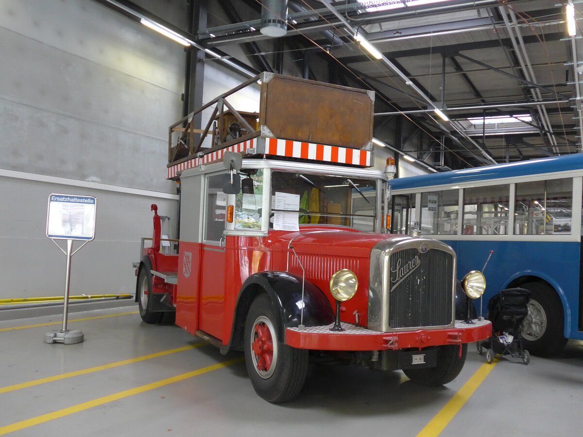 (165'850) - WV Winterthur - Saurer/Saurer (ex Bus Nr. 2) am 26. September 2015 in Winterthur, Depot Gr�zefeld