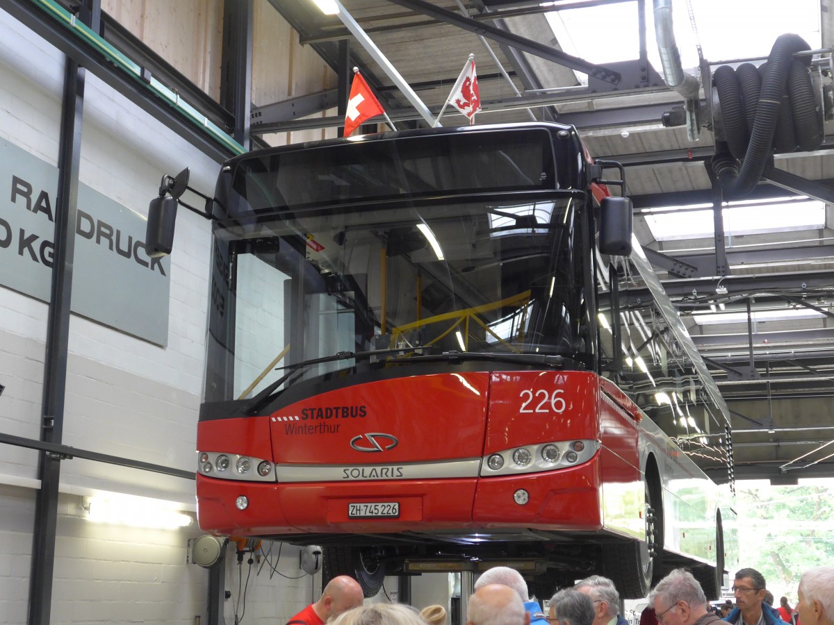(165'853) - SW Winterthur - Nr. 226/ZH 745'226 - Solaris am 26. September 2015 in Winterthur, Depot Gr�zefeld