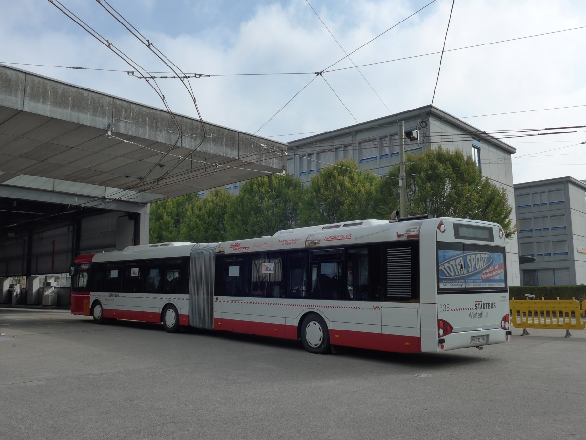 (165'859) - SW Winterthur - Nr. 335/ZH 730'335 - Solaris am 26. September 2015 in Winterthur, Depot Gr�zefeld