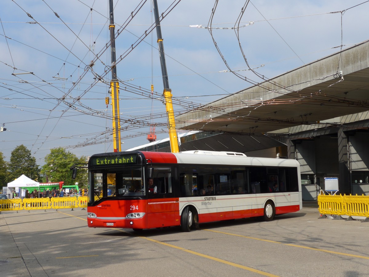 (165'872) - SW Winterthur - Nr. 294/ZH 730'294 - Solaris am 26. September 2015 in Winterthur, Depot Gr�zefeld
