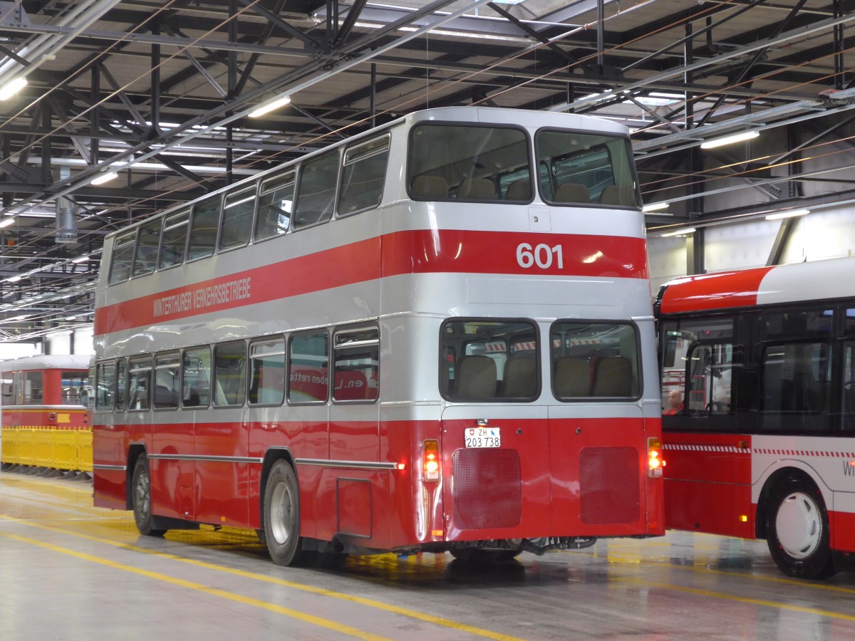 (165'887) - WV Winterthur - Nr. 601/ZH 203'738 - B�ssing (ex Nr. 201; ex Amt f�r Luftfahrt, Z�rich Nr. 47; ex Swissair, Z�rich Nr. 23) am 26. September 2015 in Winterthur, Depot Gr�zefeld