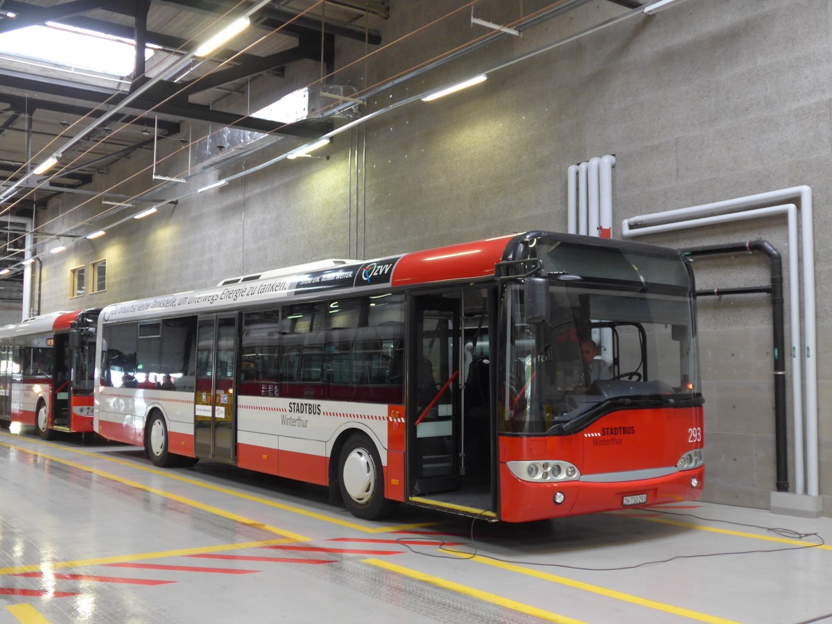 (165'888) - SW Winterthur - Nr. 293/ZH 730'293 - Solaris am 26. September 2015 in Winterthur, Depot Gr�zefeld