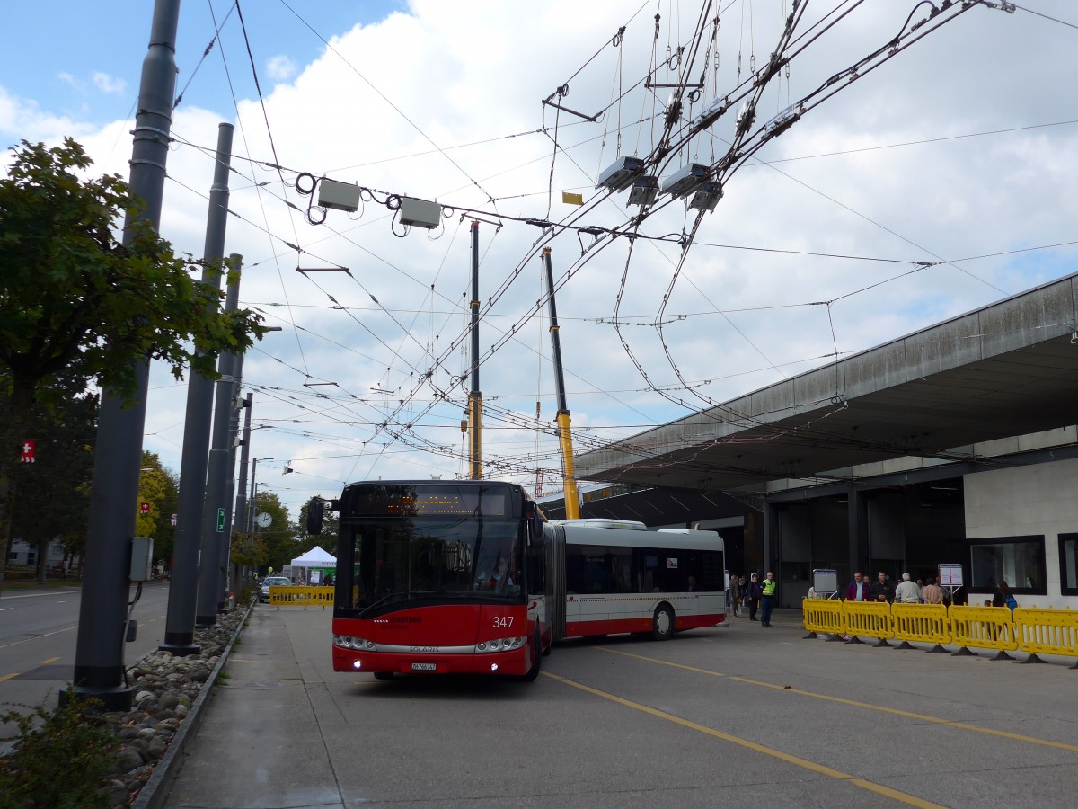 (165'889) - SW Winterthur - Nr. 347/ZH 766'347 - Solaris am 26. September 2015 in Winterthur, Depot Gr�zefeld