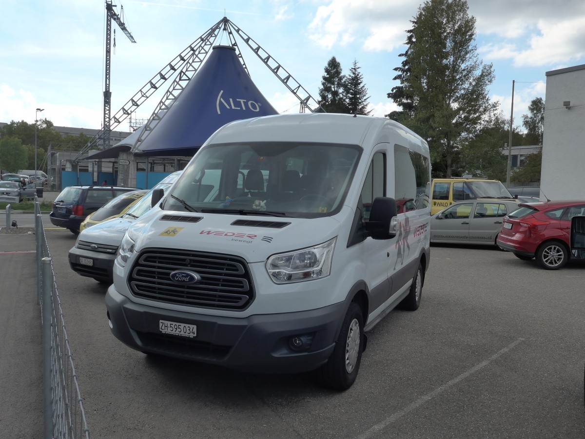 (165'903) - Weder, Schaffhausen - Nr. 23/ZH 595'034 - Ford am 26. September 2015 in Winterthur, Gr�zefeld