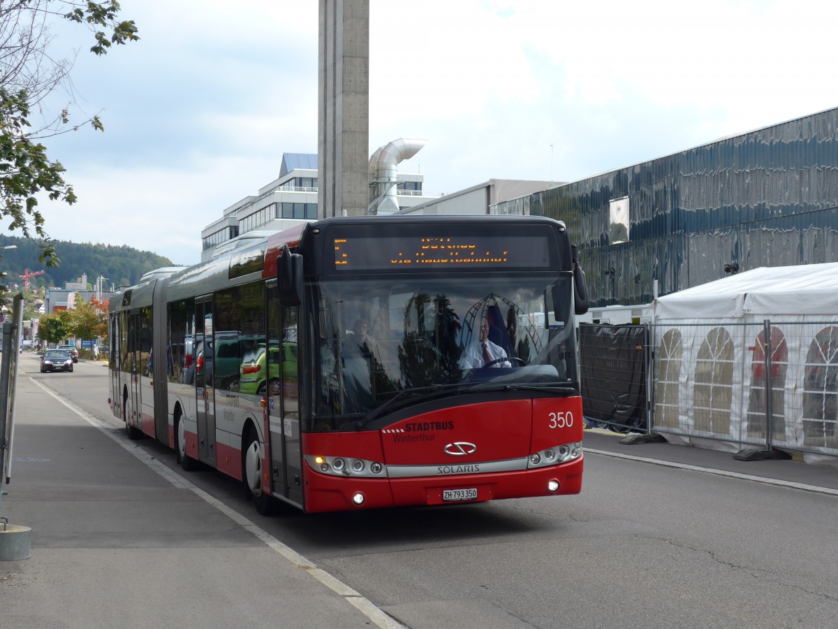 (165'907) - SW Winterthur - Nr. 350/ZH 793'350 - Solaris am 26. September 2015 in Winterthur, Depot Gr�zefeld